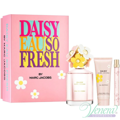 Marc Jacobs Daisy Eau So Fresh Set (EDT 75ml + EDT 10ml + BL 75ml) for Women