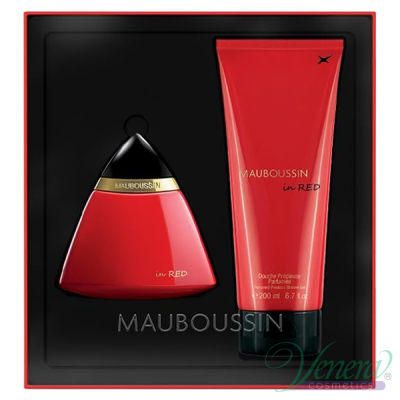 Mauboussin in Red Set (EDP 100ml + SG 200ml) for Women Gift sets