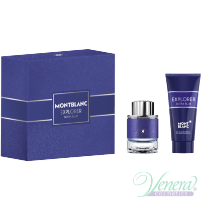 Mont Blanc Explorer Ultra Blue Set (EDP 60ml + SG 100ml) for Men Men's Gift sets