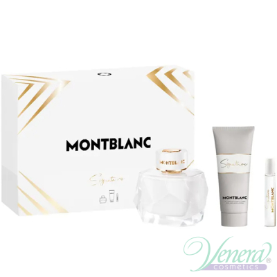 Mont Blanc Signature Set (EDP 90ml + EDP 7.5ml + BL 100ml) for Women Women's Gift sets