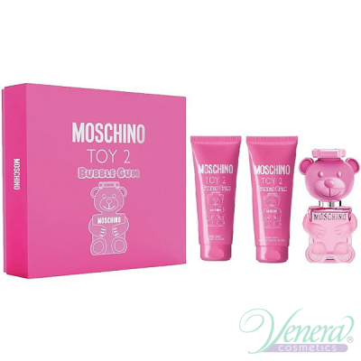 Moschino Toy 2 Buble Gum Set (EDT 50ml + BL 50ml + SG 50ml) for Women Women's Gift sets