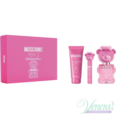 Moschino Toy 2 Bubble Gum Set (EDT 100ml + EDT 10ml + BL 100ml) for Women Women's Gift sets