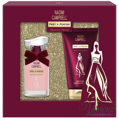 Naomi Campbell Prêt à Porter Absolute Velvet Set (EDT 15ml + BL 50ml) for Women Women's Gift sets