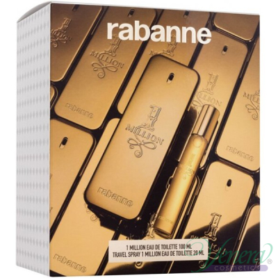 Paco Rabanne 1 Million Set (EDT 100ml + EDT 20ml) for Men Men's Gift sets