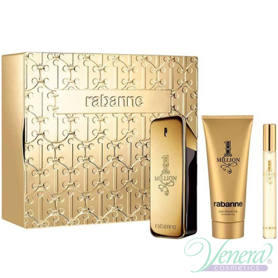 Paco Rabanne 1 Million Set (EDT 100ml + EDT 10ml + SG 100ml) for Men Men's Gift sets