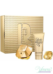 Paco Rabanne Lady Million Set (EDP 80ml + EDP 5ml + BL 100ml) for Women Gift Sets