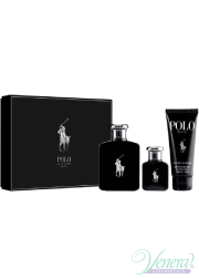 Ralph Lauren Polo Black Set (EDT 125ml + EDT 40ml + H&B Wash 100ml) for Men Gift Sets