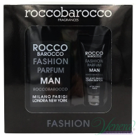 Roccobarocco Fashion Man Set (EDT 75ml + After Shave Balm 100ml) for Men Men's Gift Sets