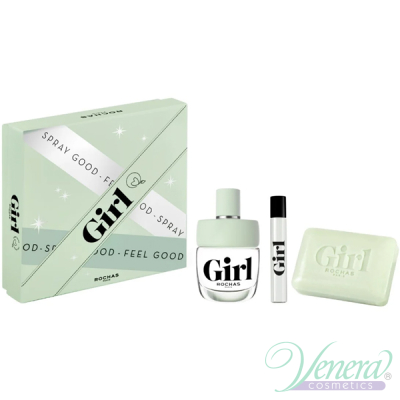 Rochas Girl Set (EDT 60ml + EDT 7.5ml + Soap 75g) for Women Gift Sets