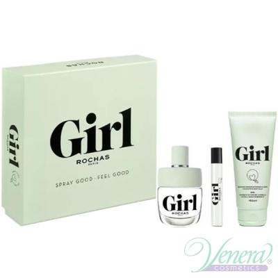 Rochas Girl Set (EDT 100ml + EDT 7.5ml + BL 100ml) for Women Gift Sets