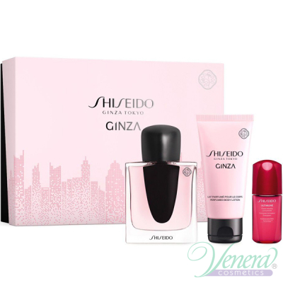 Shiseido Ginza Set (EDP 50ml + BL 50ml + Serum Concentrate 10ml) for Women Women's Gift sets