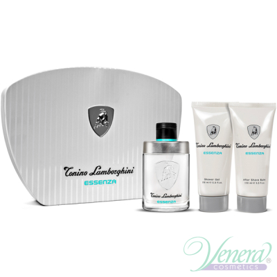 Tonino Lamborghini Essenza Set (EDT 125ml + ASB 150ml + SG 150ml) for Men Men's Fragrances