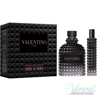 Valentino Uomo Born in Roma Set (EDT 100ml + EDT 15ml) for Men Men's Gift Sets