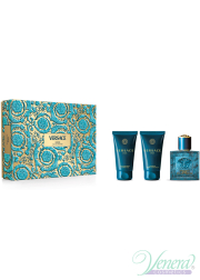 Versace Eros Eau de Parfum Set (EDP 50ml + AS Balm 50ml + SG 50ml) for Men