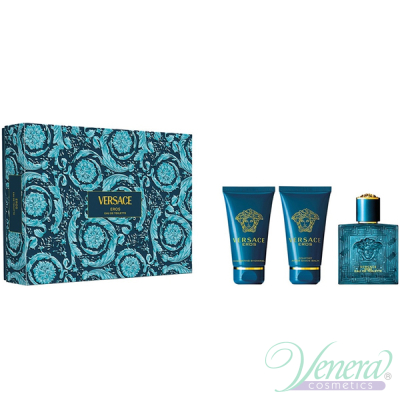 Versace Eros Set (EDT 50ml + AS Balm 50ml + SG 50ml) for Men Men's