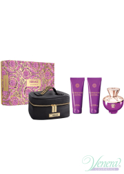 Versace Pour Femme Dylan Purple Set (EDP 100ml + BL 100ml + SG 100ml + Bag) for Women Women's Gift sets