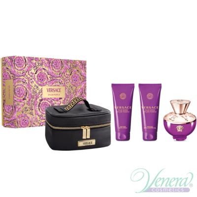 Versace Pour Femme Dylan Purple Set (EDP 100ml + BL 100ml + SG 100ml + Bag) for Women Women's Gift sets