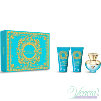 Versace Pour Femme Dylan Turquoise Set (EDT 50ml + BL 50ml + SG 50ml) for Women Women's Gift sets