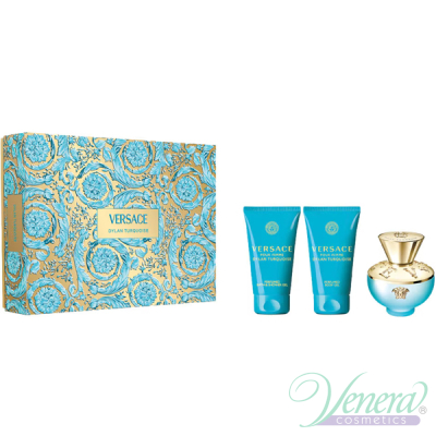 Versace Pour Femme Dylan Turquoise Set (EDT 50ml + BL 50ml + SG 50ml) for Women Women's Gift sets