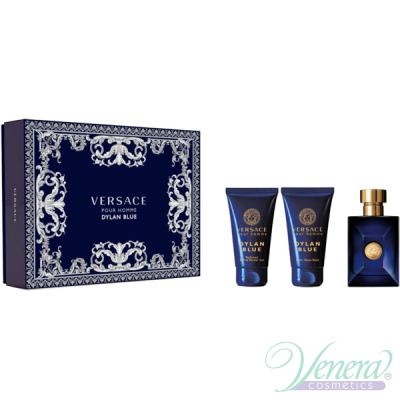 Versace Pour Homme Dylan Blue Set (EDT 50ml + ASB 50ml + SG 50ml) for Men