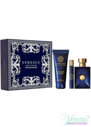 Versace Pour Homme Dylan Blue Set (EDT 100ml + EDT 10ml + SG 150ml) for Men Men's Gift sets