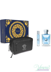 Versace Pour Homme Set (EDT 100ml + EDT 10ml + Bag) for Men Men's Gift sets