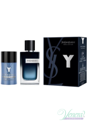 YSL Y Eau de Parfum Set (EDP 100ml + Deo Stick 75ml) for Men Men's Gift sets