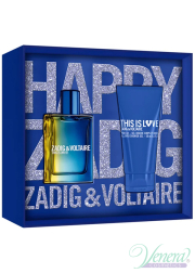 Zadig & Voltaire This is Love! for Him Set (EDT 50ml + SG 50ml) for Men Men's Gift sets