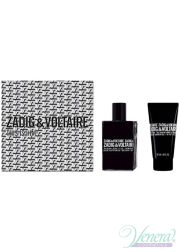 Zadig & Voltaire This is Him Set (EDT 50ml + SG 50ml) for Men Men's Gift sets