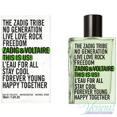 Zadig & Voltaire This is Us! L'eau For All EDT 50ml for Men and Women Unisex Fragrances