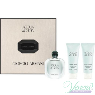 Armani Acqua Di Gioia Set (EDP 50ml + 2 x BL 75ml) for Women Women's Gift sets