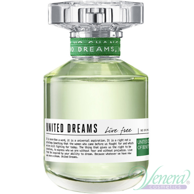 Benetton United Dreams Live Free EDT 80ml for Women Without Package Women's Fragrances without package