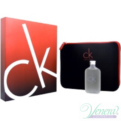 Calvin Klein CK One Set (EDT 100ml + Media Case) for Men and Women Men's and Women's