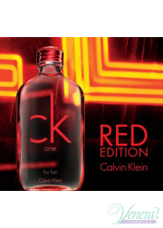 Calvin Klein CK One Red Edition EDT 100ml for Women Without Package Women's