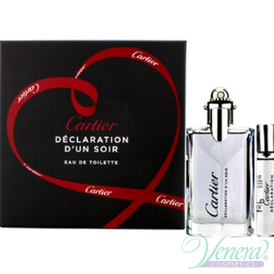 Cartier Declaration d'Un Soir Set (EDT 50ml + EDT 9ml) for Men Men's Fragrance