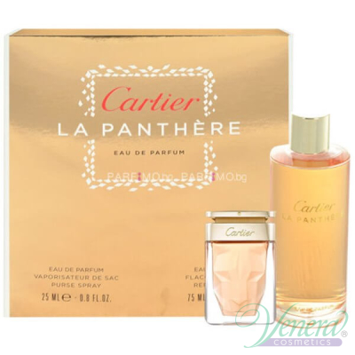 Cartier La Panthere Set (EDP 25ml + EDP 75ml Recharge) for Women Women's Gift sets