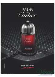 Cartier Pasha de Cartier Edition Noire Sport EDT 100ml for Men Without Package Men's Fragrances without cap