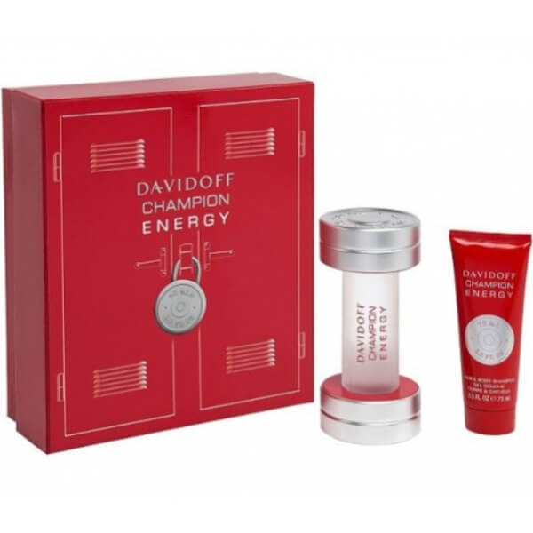 Davidoff Champion Energy Set (EDT 50ml SG 75ml) for Men | Cosmetics