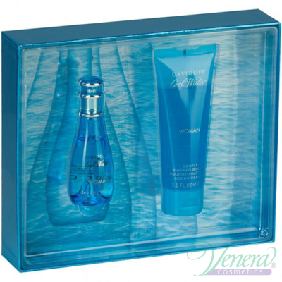 Davidoff Cool Water Set (EDT 30ml +Shower Gel 75ml) for Women Women's Gift sets