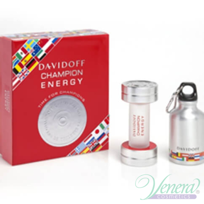 Davidoff Champion Energy Set (EDT 50ml + Sport bottle) for Men Men's