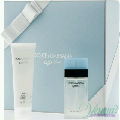 D&G Light Blue Set (EDT 25ml + Body Cream 50ml) for Women Women's
