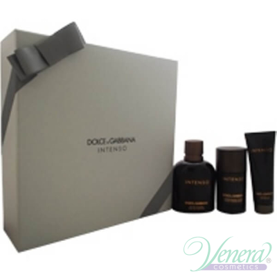 Dolce&Gabbana Pour Homme Intenso Set (EDP 125ml + Deo Stick 75ml +SG 50ml) for Men Men's Gift sets