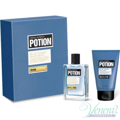 Dsquared2 Potion Blue Cadet Set (EDT 50ml + Shower Gel 100ml) for Men Men's Fragrance