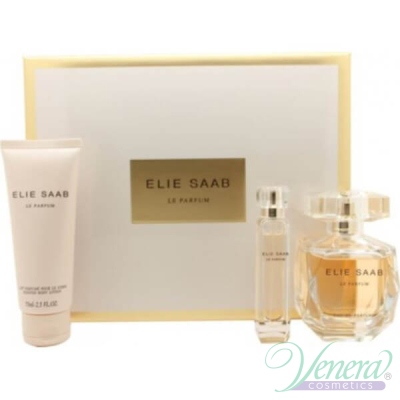 Elie Saab Le Parfum Set (EDP 90ml + EDP 10ml + Body Lotion 75ml) for Women Women's Gift sets