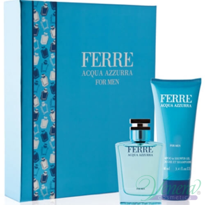 Ferre Acqua Azzurra SET (EDT 50ml + SG 100ml) for Men Men's Gift sets