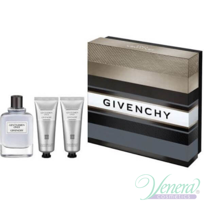 Givenchy Gentlemen Only Set (EDT 100ml + AS Balm 75ml + SG 75ml) for Men Men's