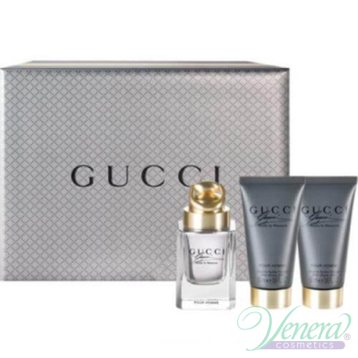 Gucci Made to Measure Set (EDT 50ml + After Shave Balm 50ml + Shower Gel 50ml) for Men Men's