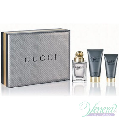 Gucci Made to Measure Set (EDT 90ml + After Shave Balm 75ml + Shower Gel 50ml) for Men Men's