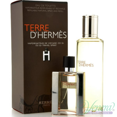 Hermes Terre D'Hermes Set (EDT 30ml + EDT 125ml Refill) for Men for Men Men's