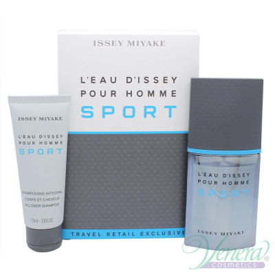 Issey Miyake L'Eau D'Issey Pour Homme Sport Set (EDT 50ml + SG 75ml) for Men Men's Gift sets